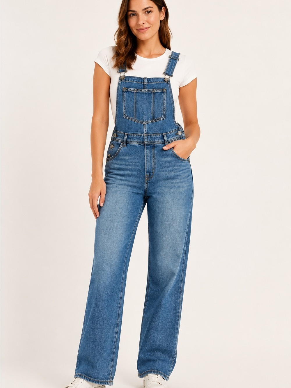 Old Navy Blue Denim Jean Overalls for Women
